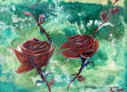 Fleurs  rudérales di Alain Bulle, Pittura in vendita su Singulart