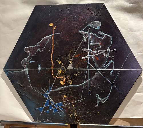 Bande Moebius 2 by Alain Bulle, 油畫 for Sale on Singulart