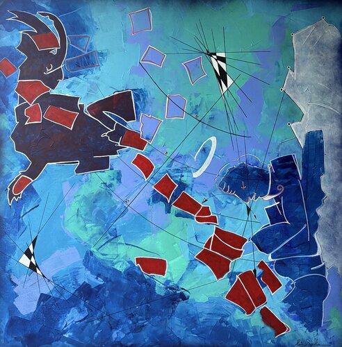 Les lettres du destin di Alain Bulle, Pittura in vendita su Singulart