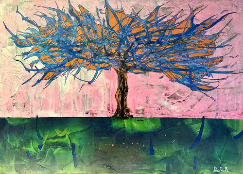 Arbre de vie van Alain Bulle, Schilderij te koop op Singulart