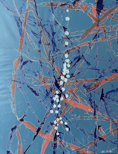 Fleurs de printemps di Alain Bulle, Pittura in vendita su Singulart