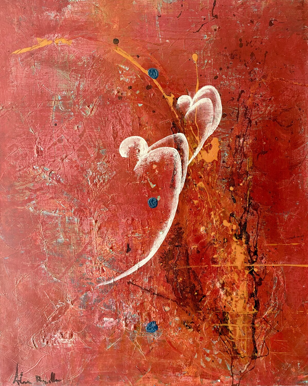 Ames soeurs Alain Bulle Peinture originale à vendre