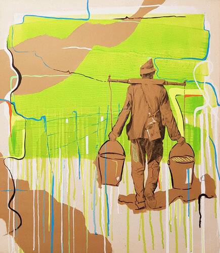 One day par Hicham Bermaky, Peinture en vente sur Singulart