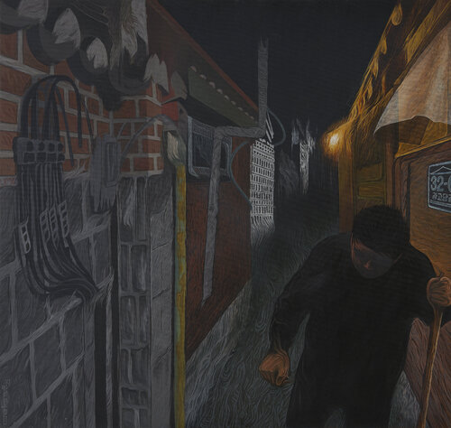 NO:32-6 Tired Night von Caner Karavit, Malerei kaufen auf Singulart