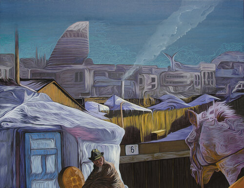 NO: 6 THE SLUM OF GERS von Caner Karavit, Malerei kaufen auf Singulart