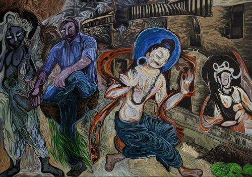 MY MASTER SILK ROAD-DUNHUANG von Caner Karavit, Malerei kaufen auf Singulart