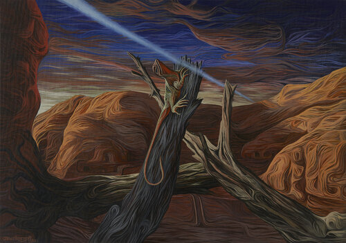 FLAMING MOUNTAINS von Caner Karavit, Malerei kaufen auf Singulart