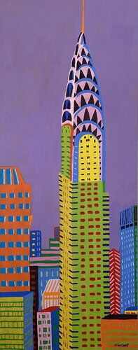 Chrysler Building New York van Sue Graef, Schilderij te koop op Singulart