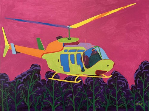 Above the Trees di Sue Graef, Pittura in vendita su Singulart