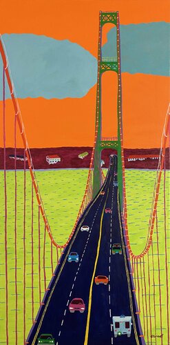 Mackinac Bridge von Sue Graef, Malerei kaufen auf Singulart