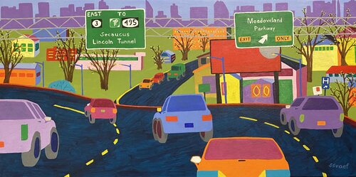 Secaucus, New Jersey von Sue Graef, Malerei kaufen auf Singulart