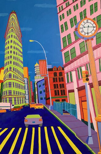 Flatiron Building von Sue Graef, Malerei kaufen auf Singulart