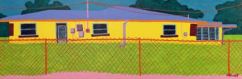 Yellow House von Sue Graef, Malerei kaufen auf Singulart