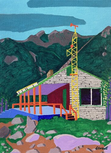 Hermit Lake Caretaker Cabin von Sue Graef, Malerei kaufen auf Singulart