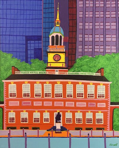 Independence Hall von Sue Graef, Malerei kaufen auf Singulart