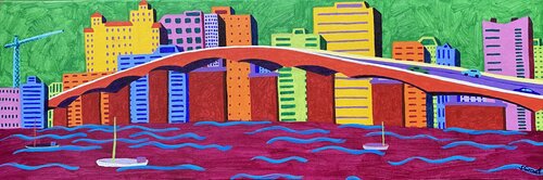 Ringling Bridge van Sue Graef, Schilderij te koop op Singulart