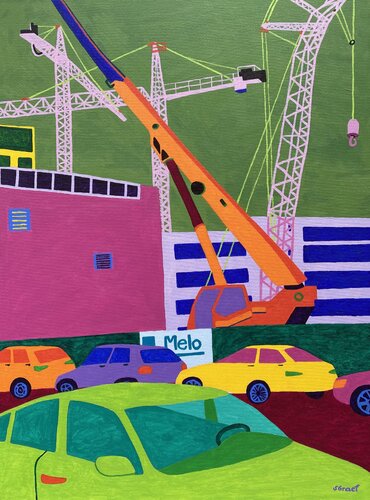 Cranes Two von Sue Graef, Malerei kaufen auf Singulart