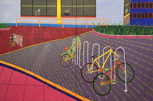 Sarasota Bikes von Sue Graef, Malerei kaufen auf Singulart