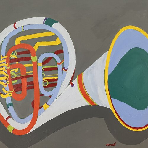 French Horn von Sue Graef, Malerei kaufen auf Singulart
