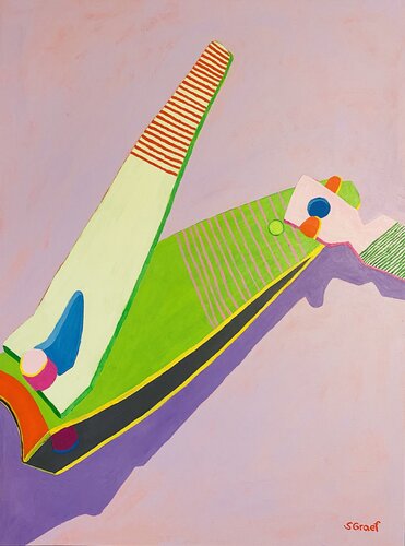 Large nail Clippers by Sue Graef, Painting for Sale on Singulart
