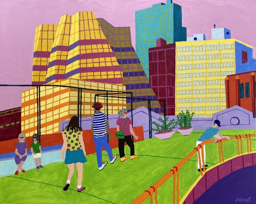 High Line by Sue Graef, Painting for Sale on Singulart