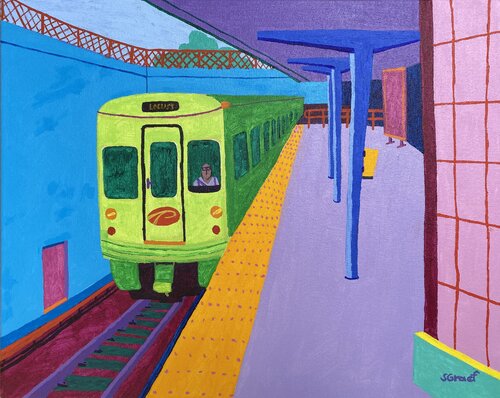 Train to Philly von Sue Graef, Malerei kaufen auf Singulart