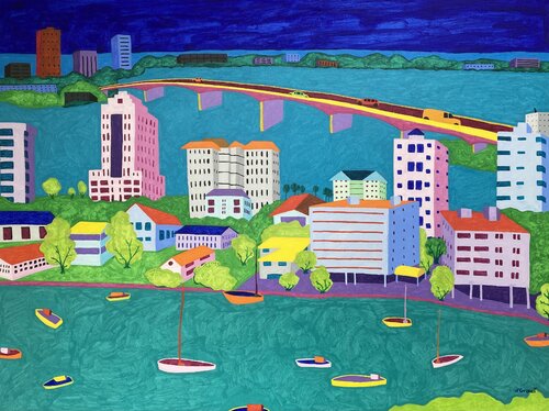 On the Way to St. Armand's van Sue Graef, Schilderij te koop op Singulart