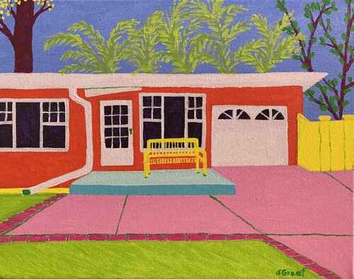 Red House de Sue Graef, Pintura a la venta en Singulart