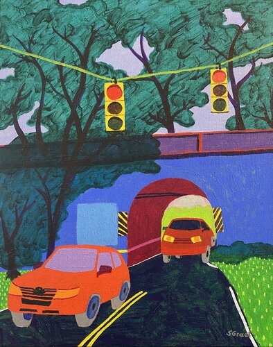 Overpass van Sue Graef, Schilderij te koop op Singulart
