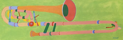 Trombone van Sue Graef, Schilderij te koop op Singulart