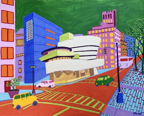 88th and 5th Avenue van Sue Graef, Schilderij te koop op Singulart