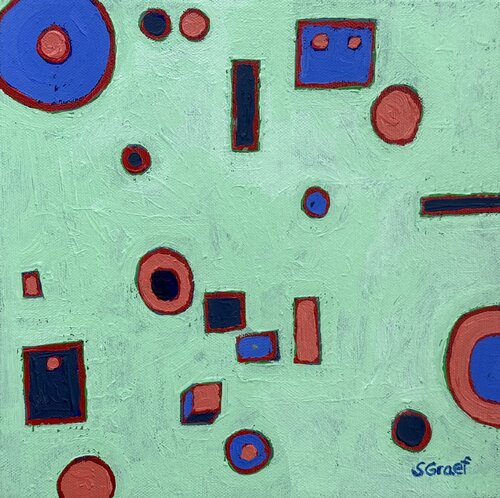 Circuit Board Shapes van Sue Graef, Schilderij te koop op Singulart