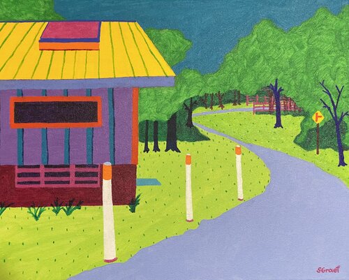 Walking Path di Sue Graef, Pittura in vendita su Singulart