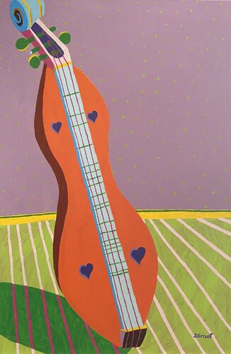 Dulcimer di Sue Graef, Pittura in vendita su Singulart