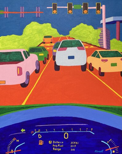 Driving van Sue Graef, Schilderij te koop op Singulart