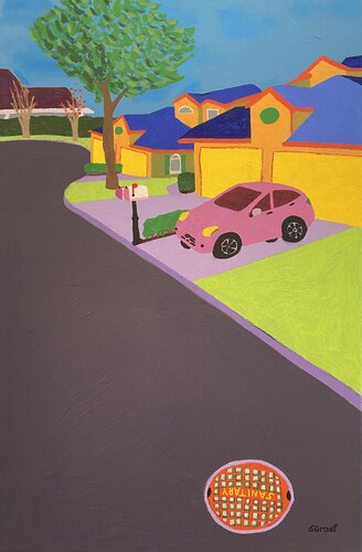 Jacob Court 2 by Sue Graef, Painting for Sale on Singulart