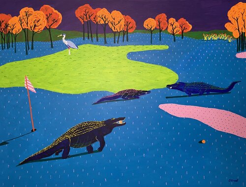 Have a Good Round by Sue Graef, Painting for Sale on Singulart