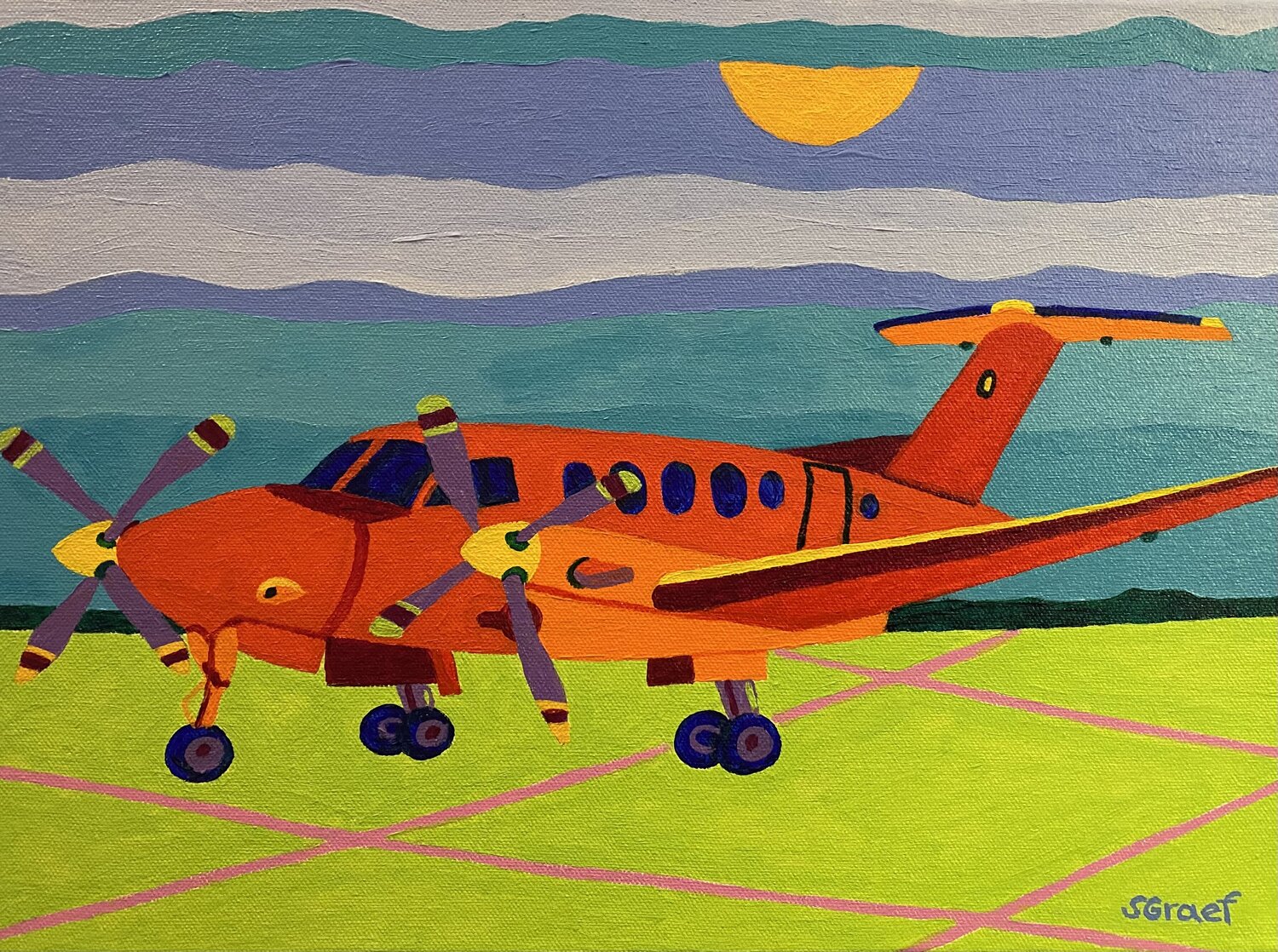 Red Airplane Sue Graef