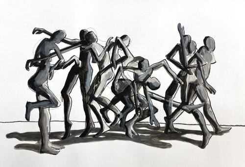 Bewegungsablauf II - 2012/ 23 von Ilona Ottenbreit, Zeichnungen kaufen auf Singulart