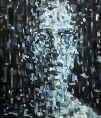 Head of a women almost dissolved di Ilona Ottenbreit, Pittura in vendita su Singulart