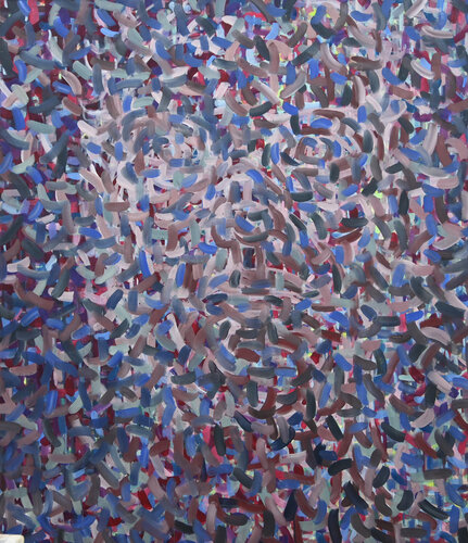 Woman´s head dissolved - Frauenkopf aufgelöst di Ilona Ottenbreit, Pittura in vendita su Singulart