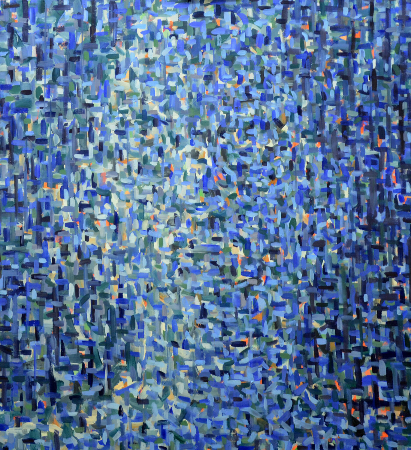 Head dissolved blue II . 2021 Ilona Ottenbreit