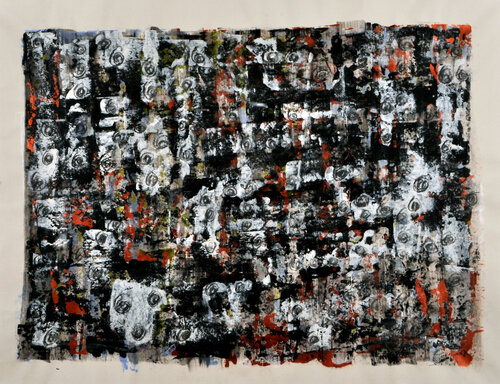 Land of spirits in copper di Lilac Abramsky Arazi, Pittura in vendita su Singulart