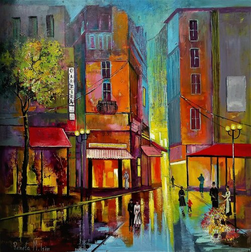 " Paris "  France di Reneta Isin, Pittura in vendita su Singulart