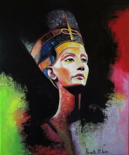 " Nefertiti " van Reneta Isin, Schilderij te koop op Singulart