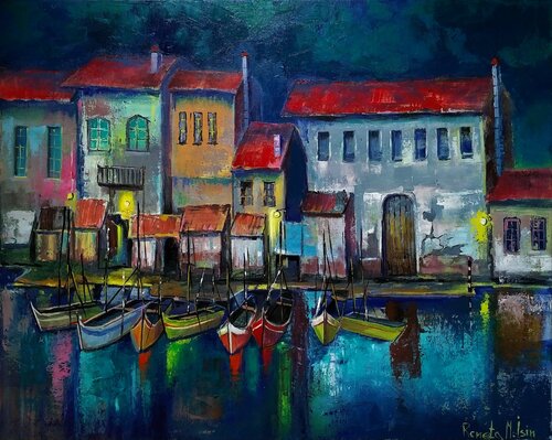 " Procida island " - Naples, Italy di Reneta Isin, Pittura in vendita su Singulart