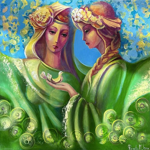 " Golden Morning " van Reneta Isin, Schilderij te koop op Singulart
