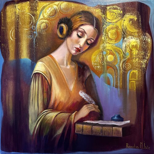 " Letter for you " di Reneta Isin, Pittura in vendita su Singulart