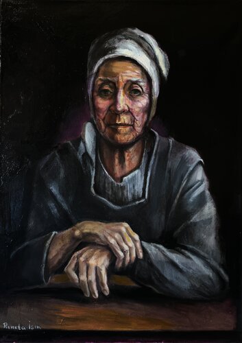" Old Woman " van Reneta Isin, Schilderij te koop op Singulart