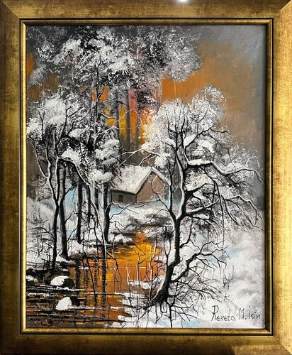 " Winter Sunset " van Reneta Isin, Schilderij te koop op Singulart
